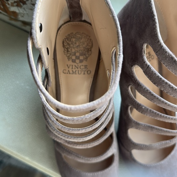 NEW Suede Strappy Heels - Picture 3 of 5